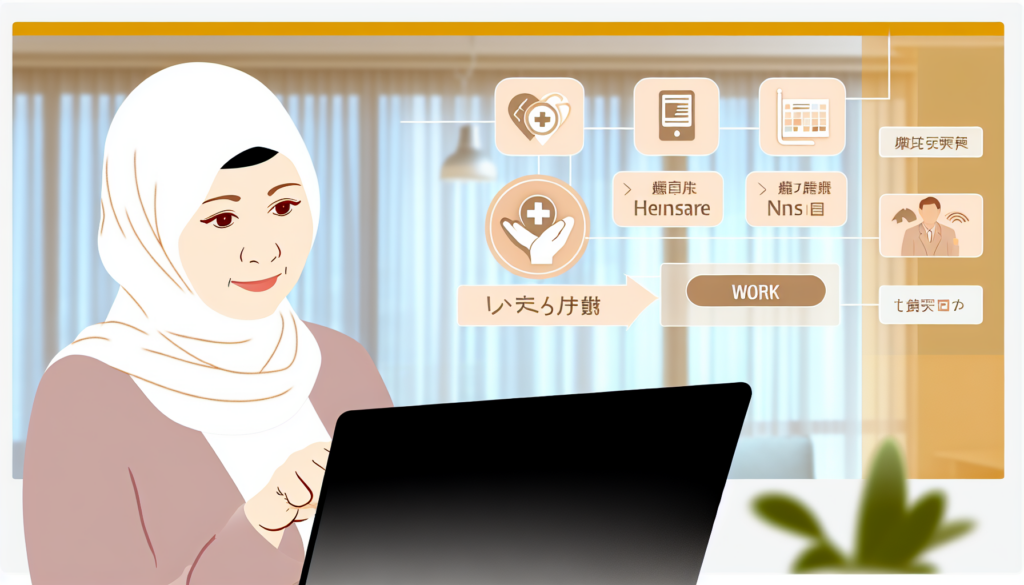 厚生労働省の情報をやさしく調べるイメージイラスト