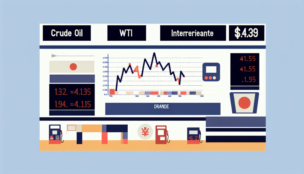 WTIとブレントの比較、原油価格チャート、日本円とガソリンの関係を示した原油価格解説用サムネイル